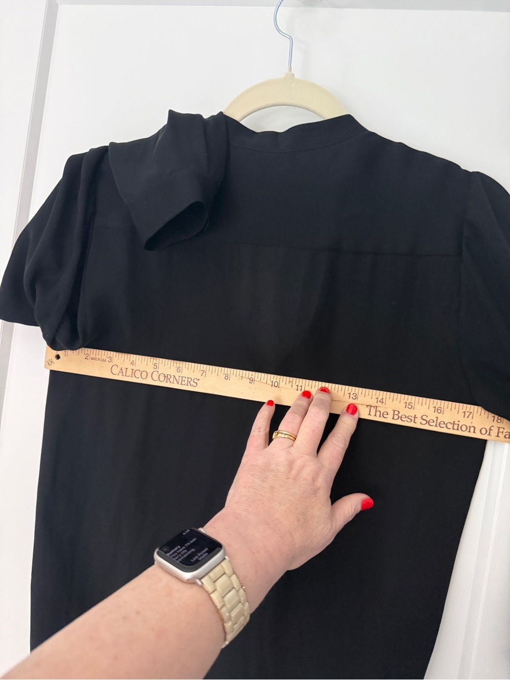 Haute Hippie 100% Silk Faux Wrap Tie Neck Blouse Black Size M Drawstring Hem - Picture 9 of 10